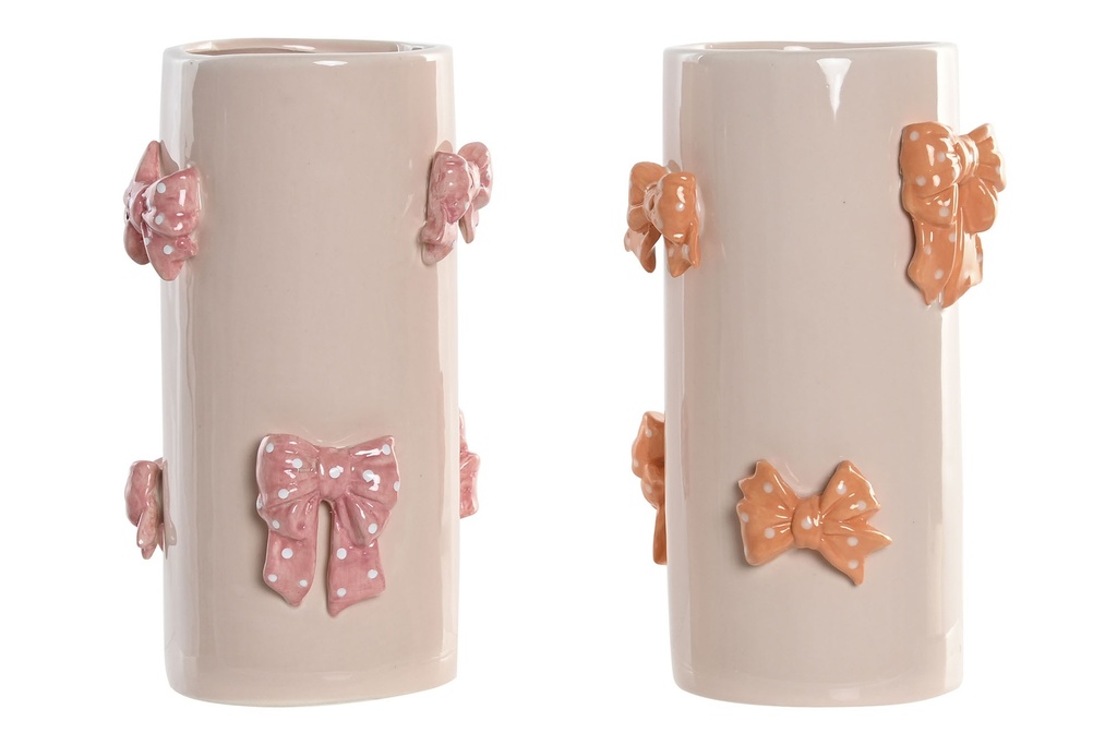 JARRON CERAMICA 13X13X22 LAZOS 2 SURTIDO