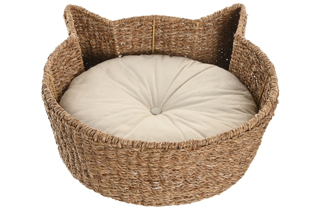Cama para mascota de seagrass, natural
