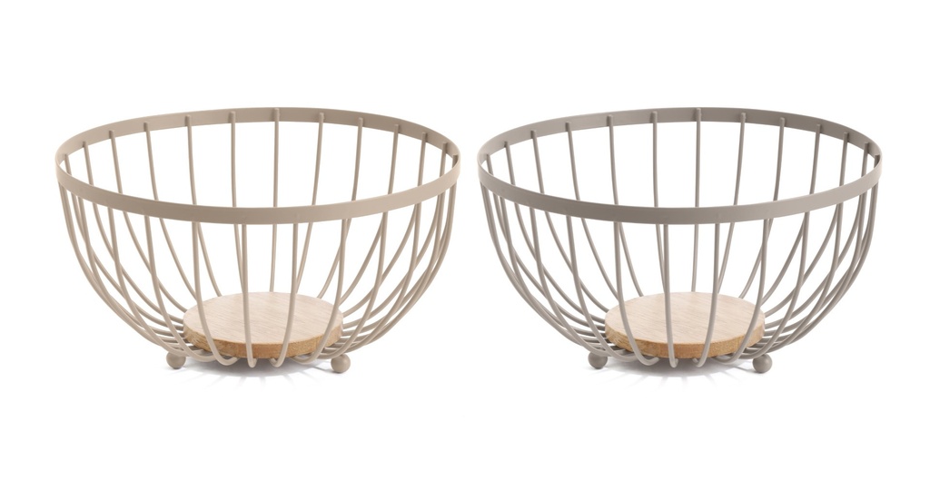 FRUTERO METAL RUBBERWOOD 25X25X13 2 SURT