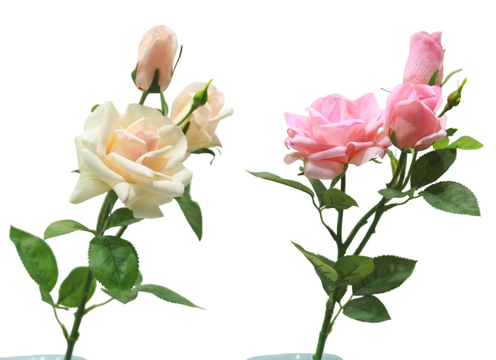 Flor de seda con tacto real, 2 diseños surtidos