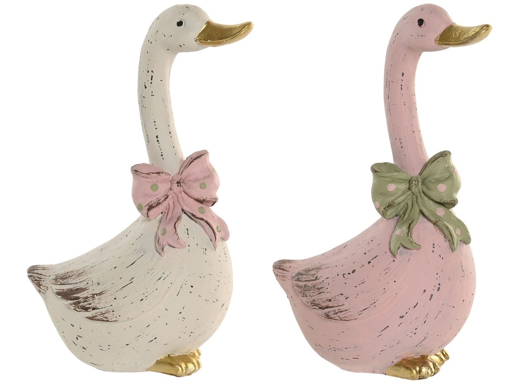 Figura de resina con pato, 2 diseños surtidos
