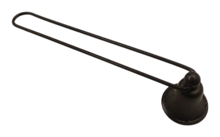 Apagavelas de hierro, negro