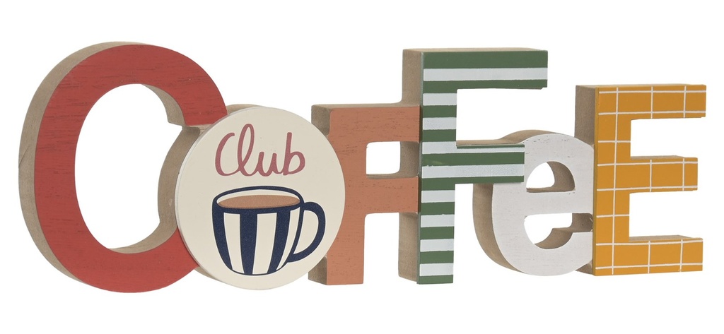 Decoración de MDF, multicolor