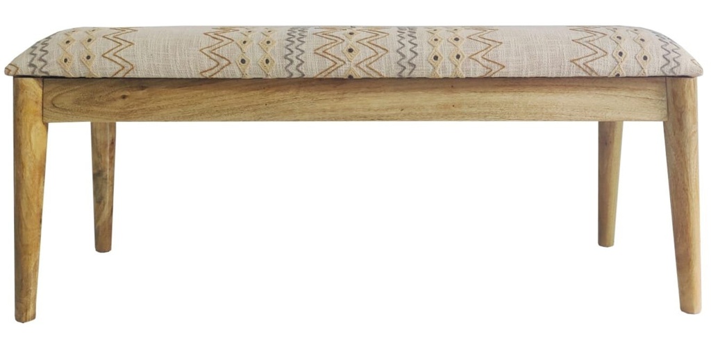 Descalzadora de algodón y mango, ikat bordado