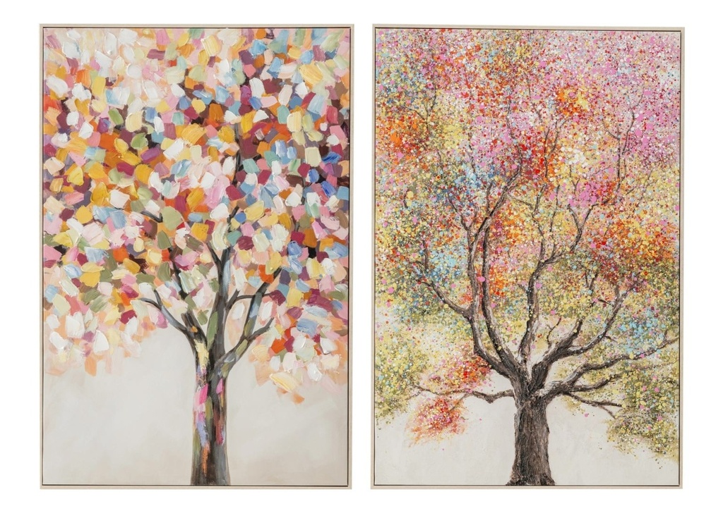 Cuadro de lienzo con árbol, 2 diseños surtidos