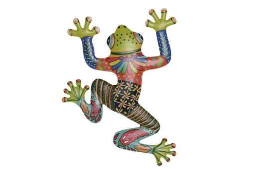 [97803] DECORACION PARED METAL RANA MATE