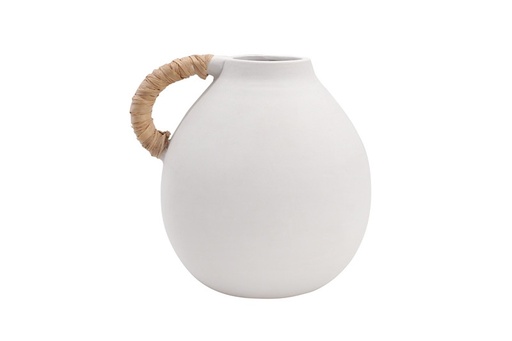 [98103] JARRON CERAMICA BLANCO