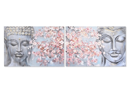 [98133] CUADRO LIENZO MDF 120X80 BUDA 2 SURTIDOS