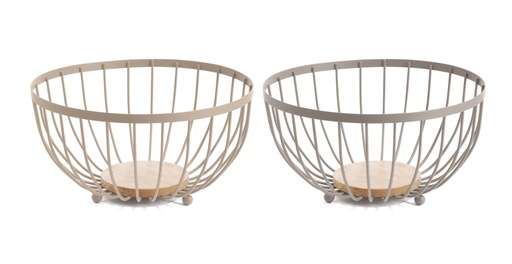 [98359] FRUTERO METAL RUBBERWOOD 25X25X13 2 SURT