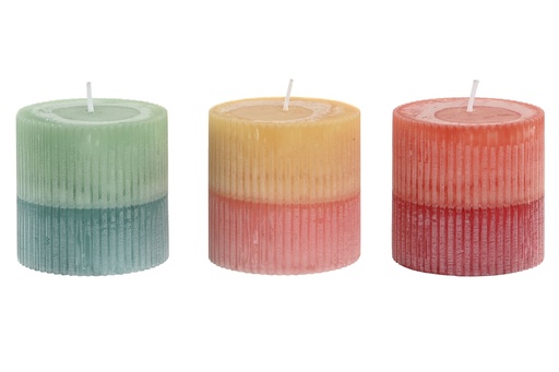 [98372] VELA CERA 7X7X7 3 SURTIDOS