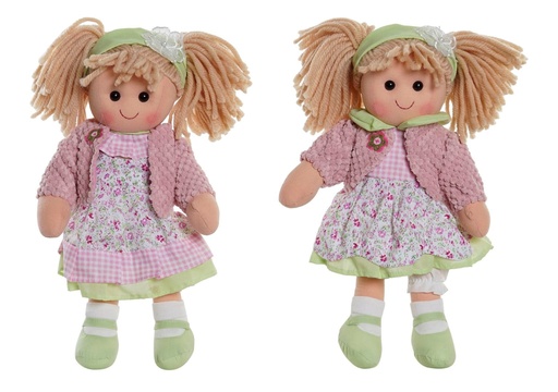 [99429] Muñeca de poliéster y jersey, 2 diseños surtidos