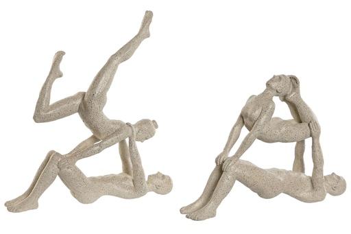 [99464] Figura de resina con yoga, 2 diseños surtidos