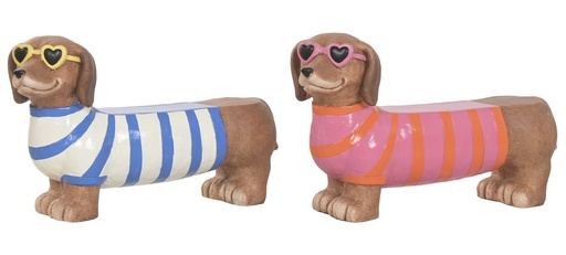 [99863] Figura de magnesia con perro, 2 diseños surtidos