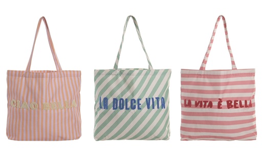 [99989] Bolsa de canvas, 3 diseños surtidos